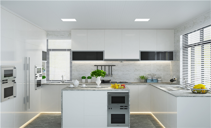 2020廚房吊頂裝修效果圖，多款顏植爆表的廚房讓你挑選