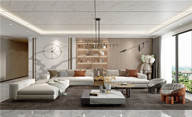 時尚又好看，備受年輕人關注的沙發背景墻設計效果圖