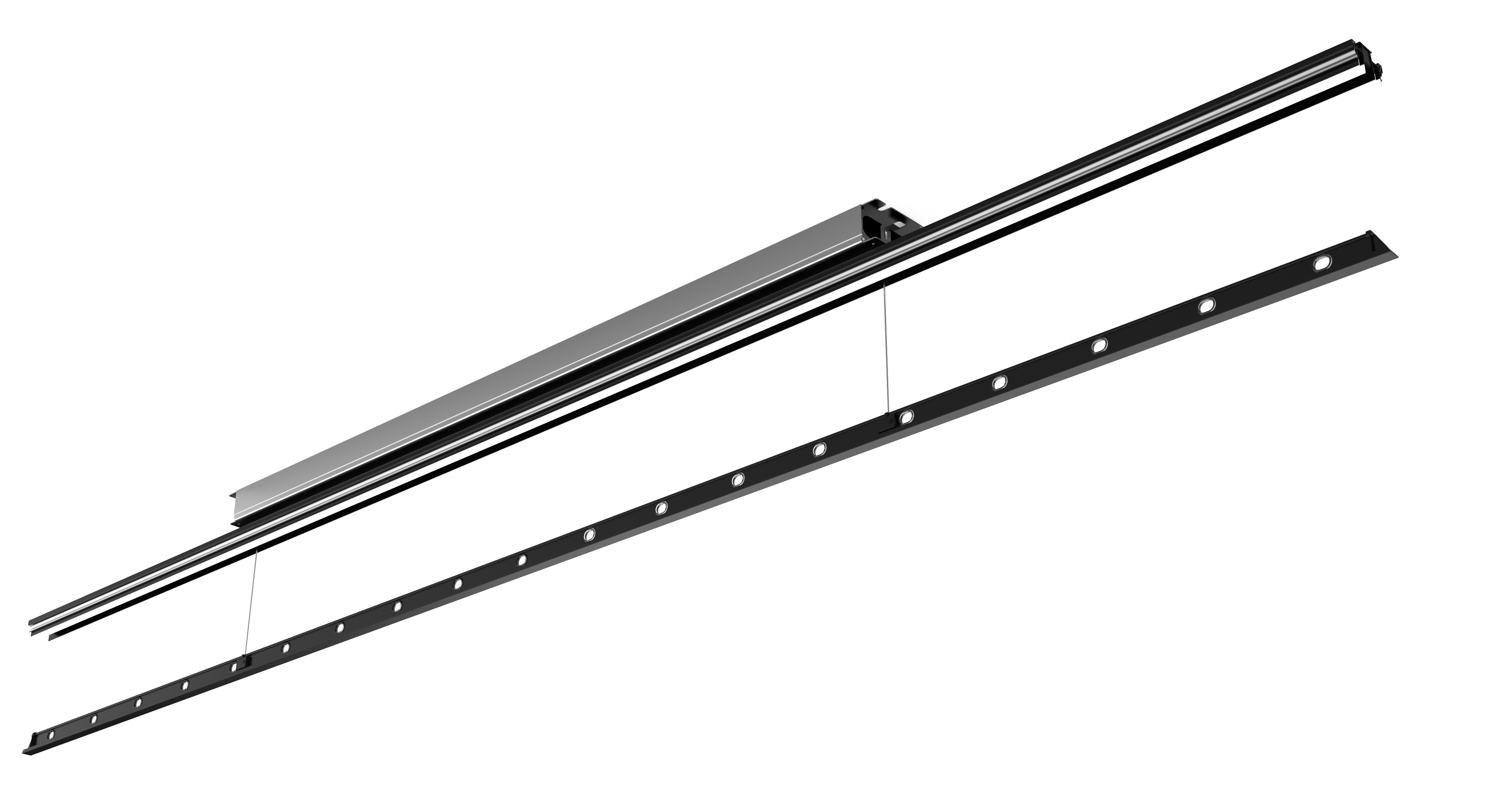 集成吊頂多功能電器YC2400-LED 直流.電動(dòng)晾衣機(jī)(隱藏式+照明)效果圖